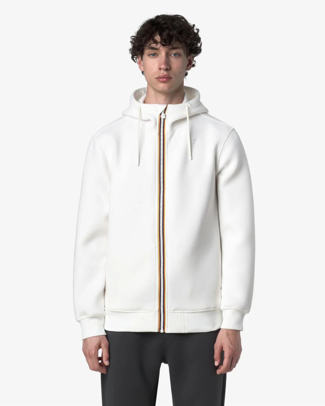 FELPA CON CAPPUCCIO - -RAINER SPACER|Colore:White gardenia