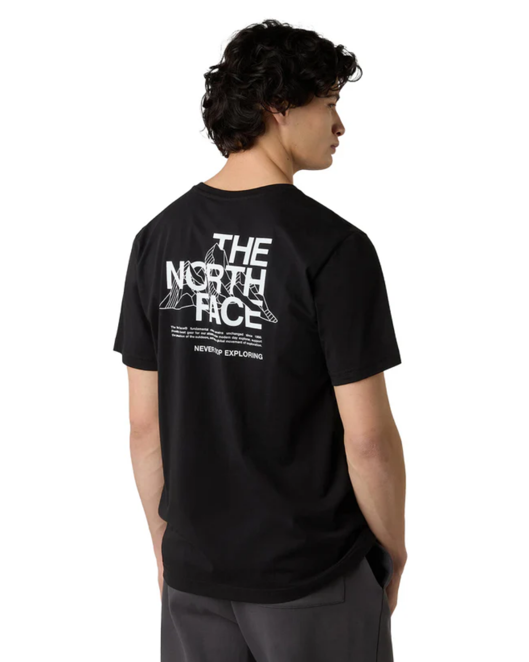 t-shirt Mountain Sketch Regular |Colore:Tnf black