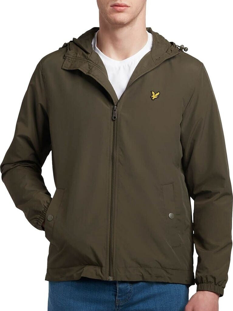 Lyle & Scott Zip Through Hooded Jacket|Colore:Olive