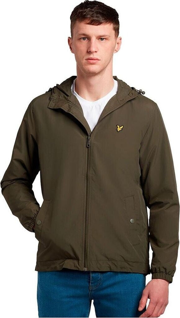 Lyle & Scott Zip Through Hooded Jacket|Colore:Olive
