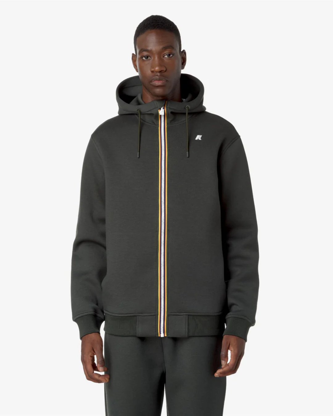 FELPA CON CAPPUCCIO - -RAINER SPACER|Colore:Green blackish