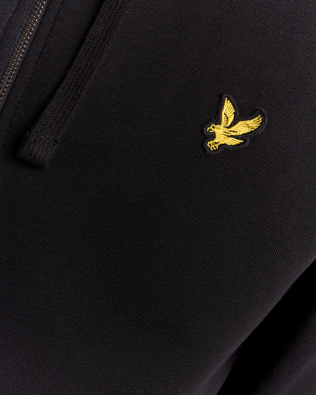Zip Through Hoodie |Colore:Jet black
