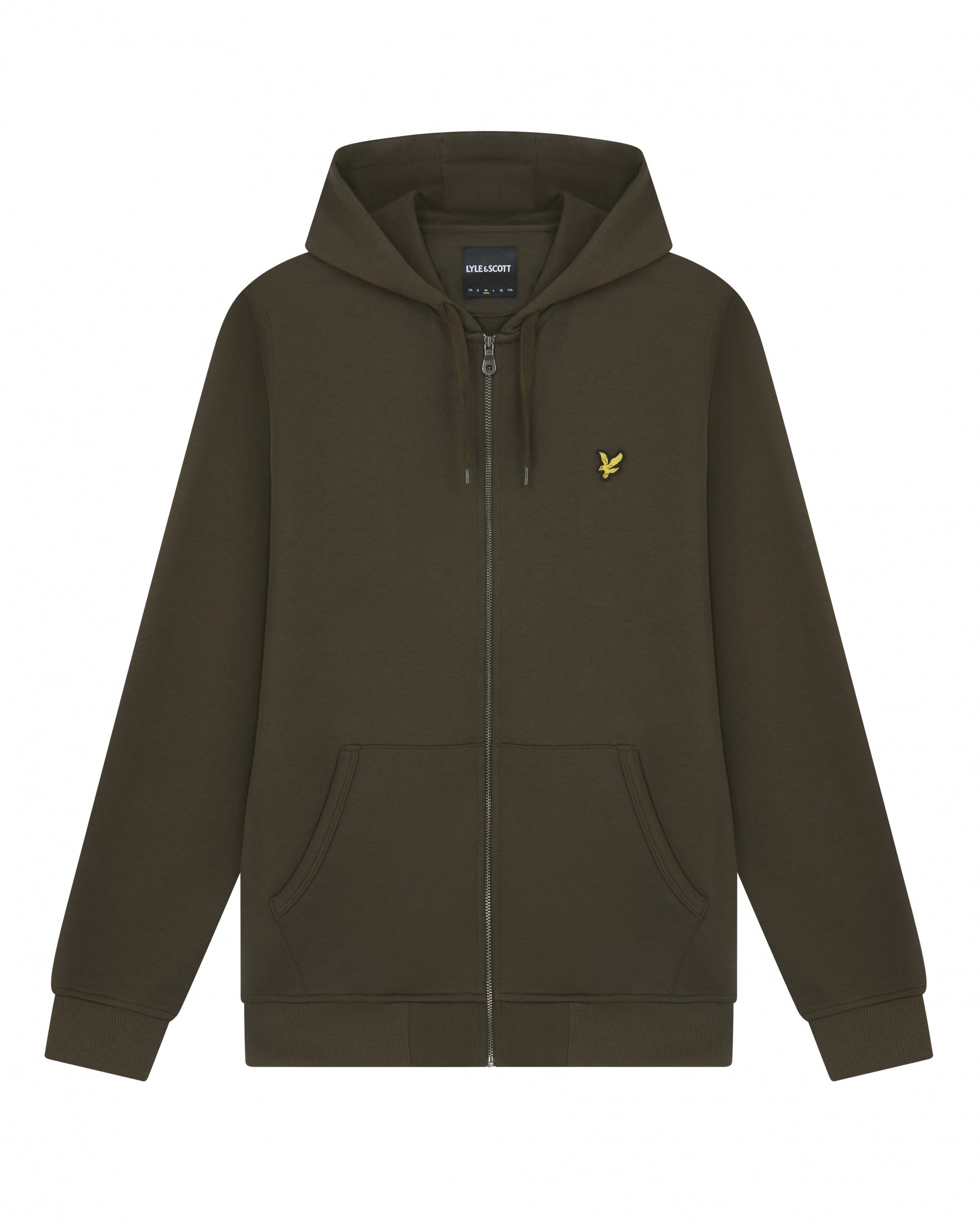 Zip Through Hoodie |Colore:Olive