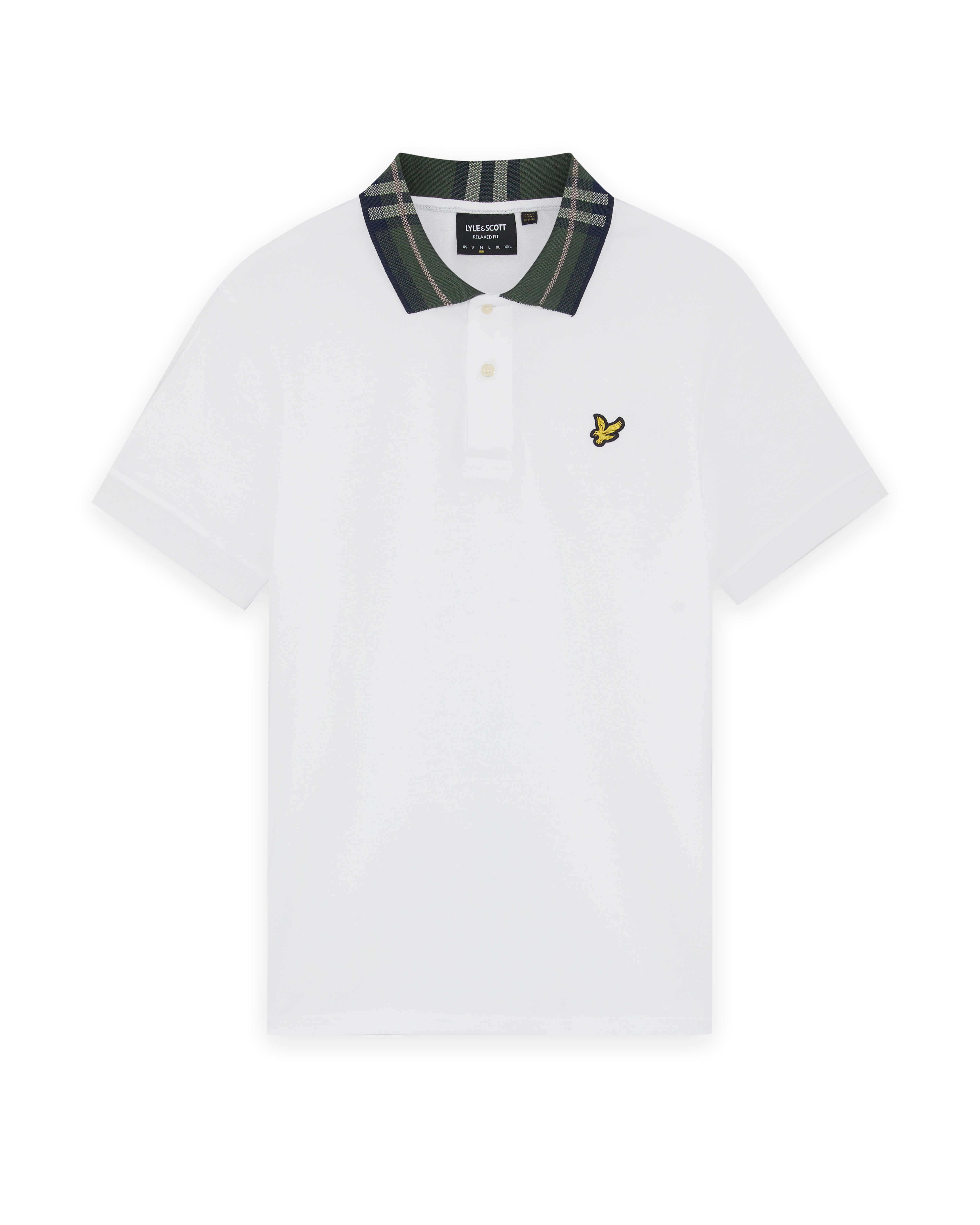 POLO TARTAN COLLAR |Colore:White
