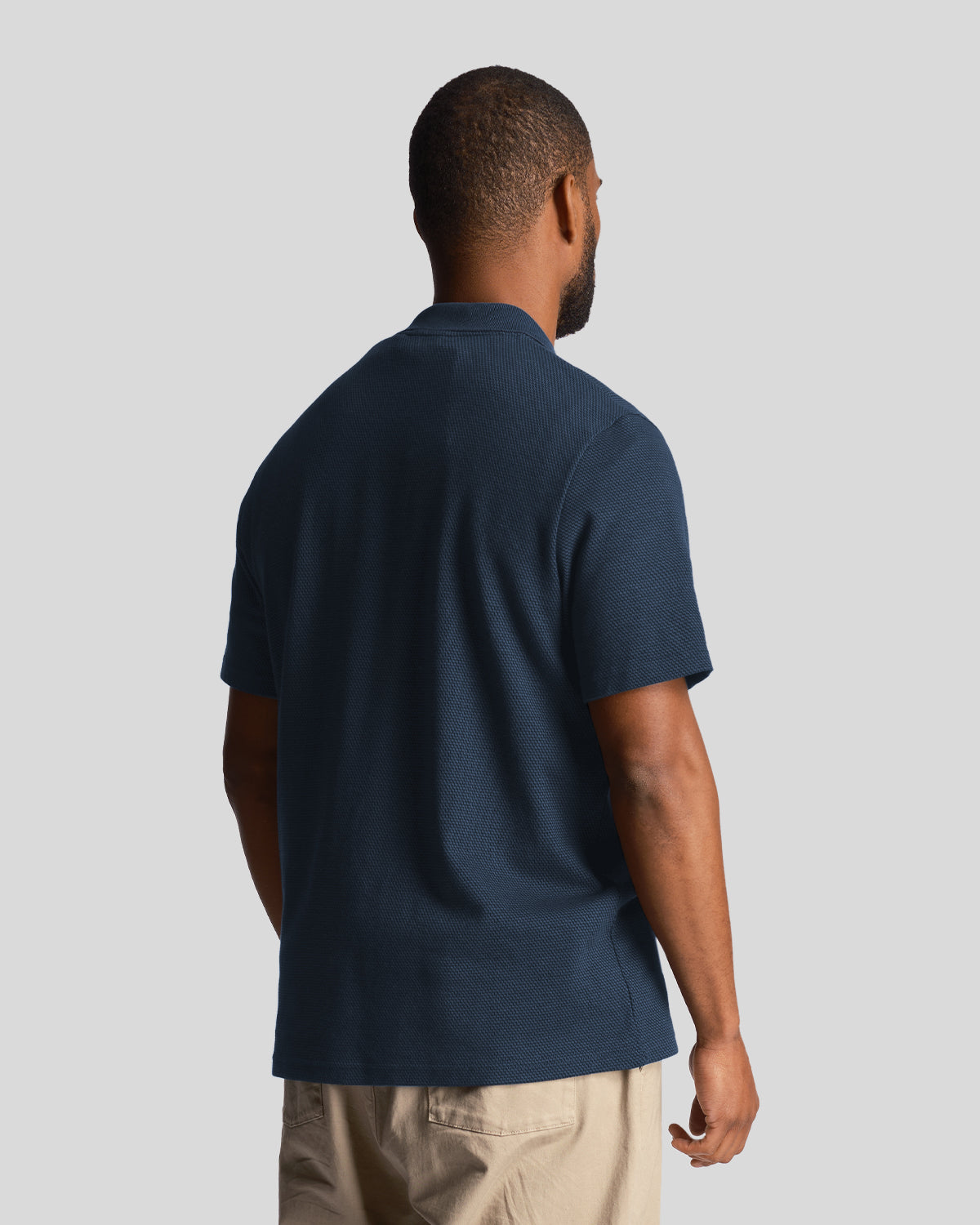 Tonal Texture Polo|Colore:Muddy navy
