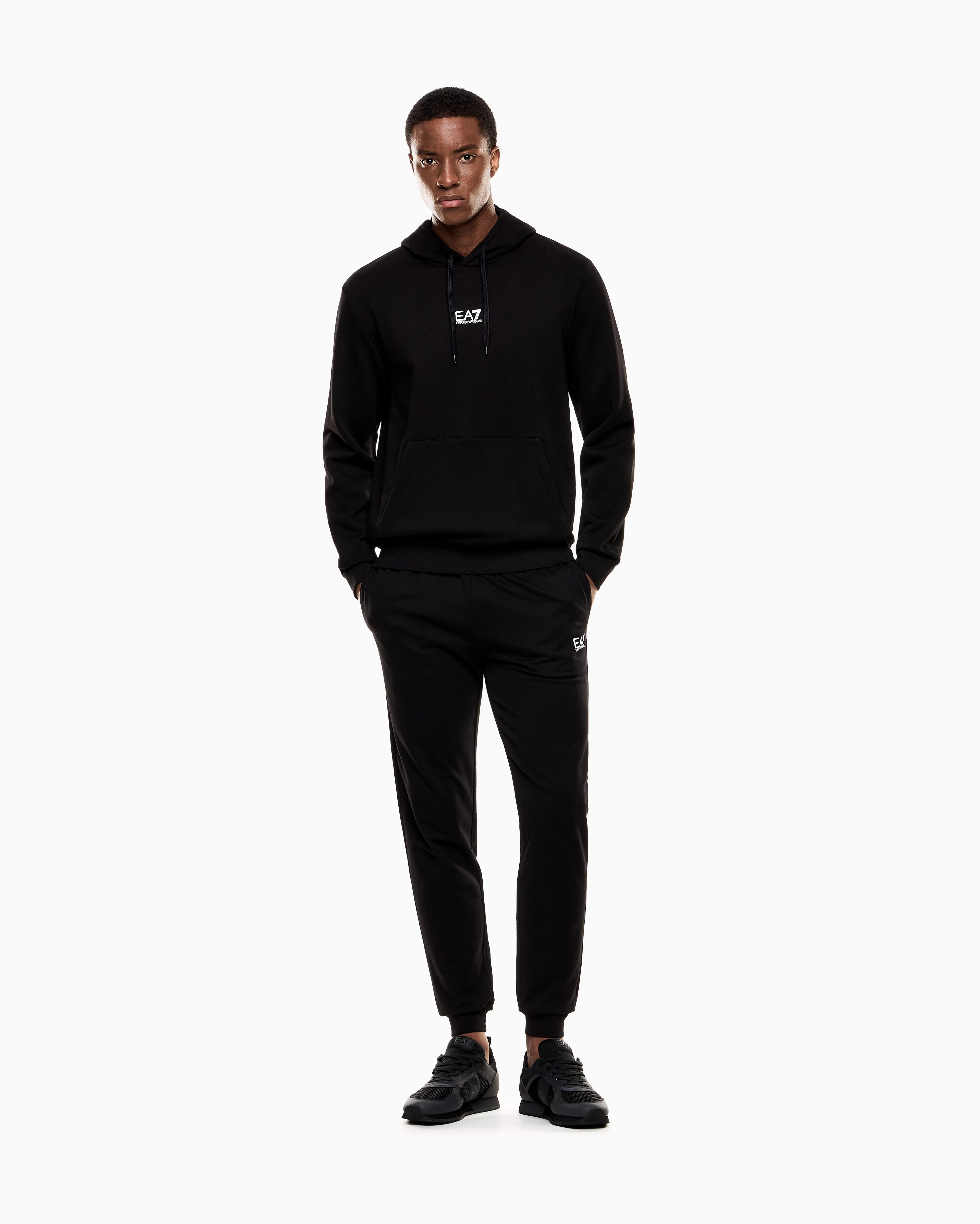 FELPA CON CAPPUCCIO |Colore:Nero