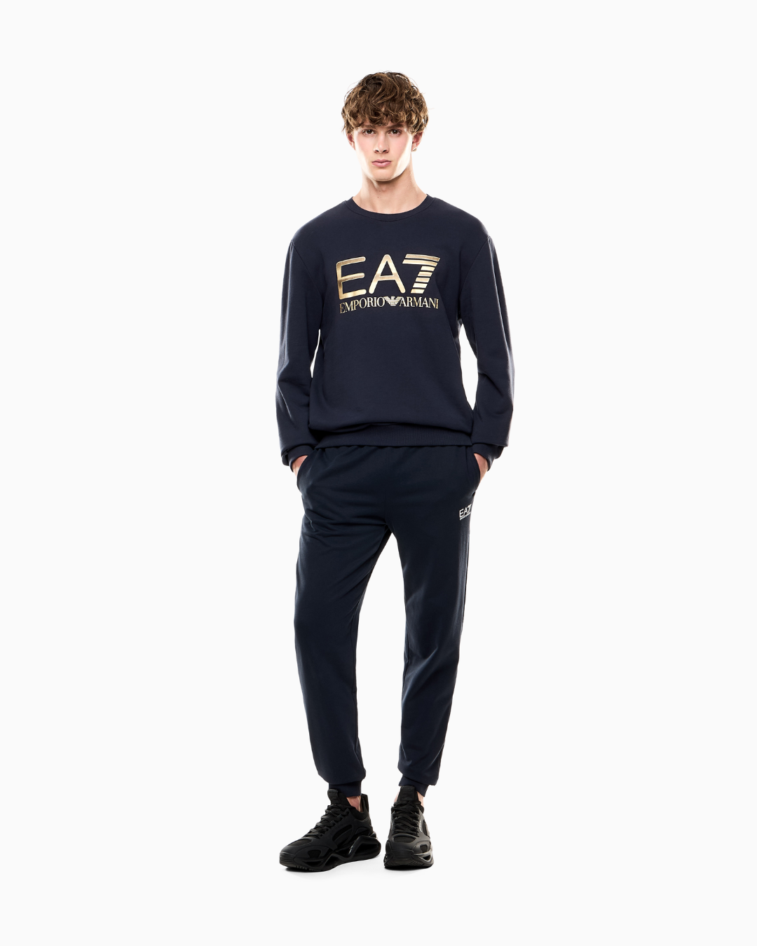 FELPA GIROCOLLO|Colore:Blu navy