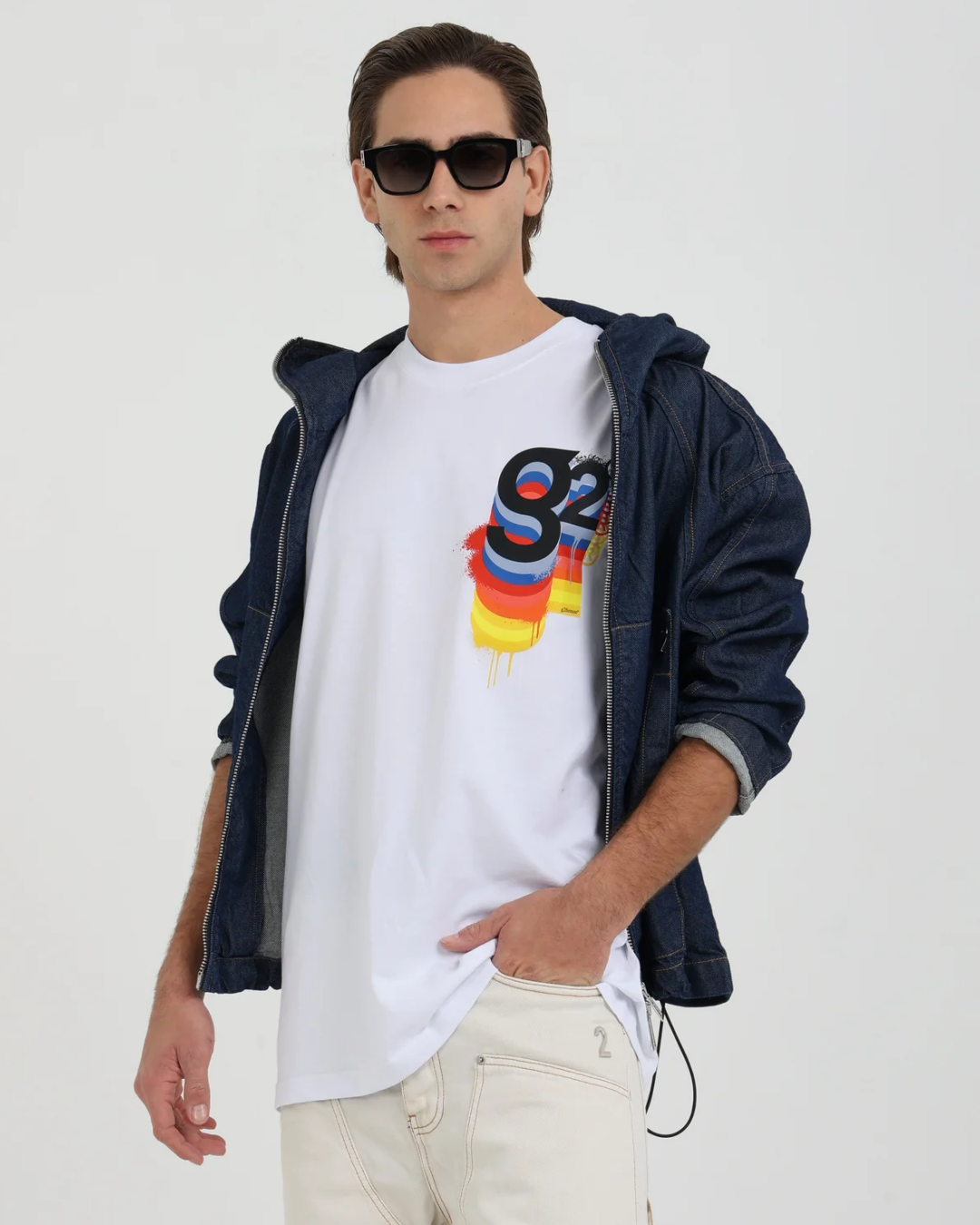 T-SHIRT G2 COLATO |Colore:Bianco