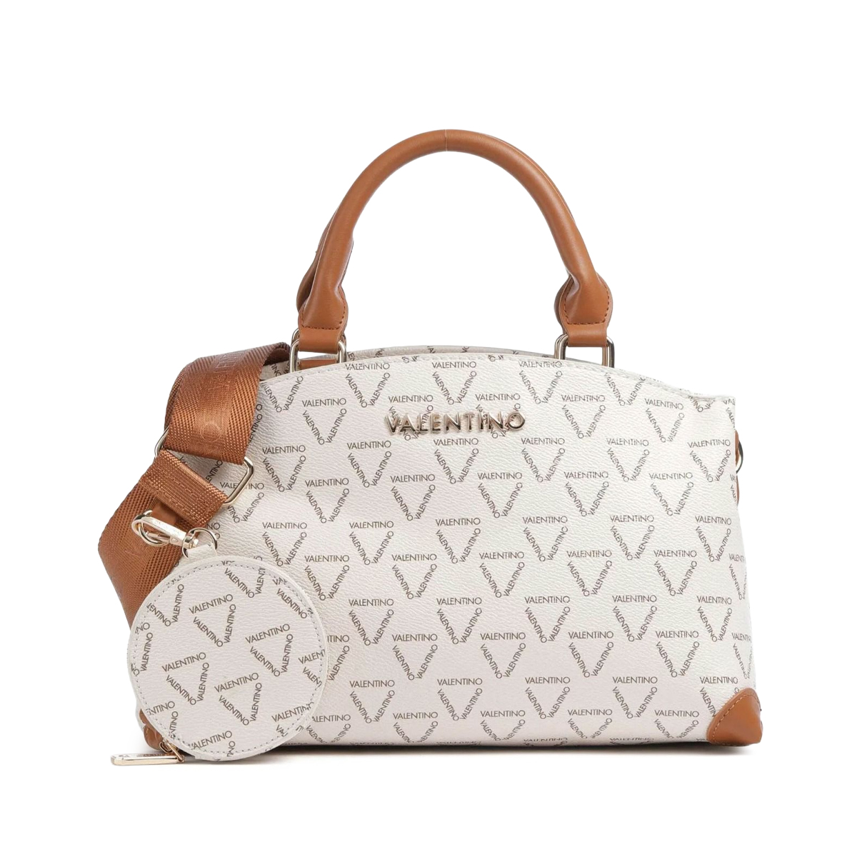 borsa a mano valentino |Colore:Bianco/cuoio