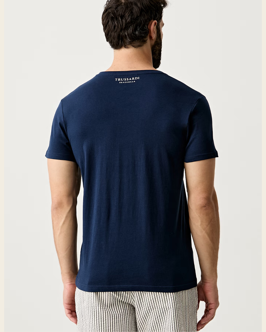 Trussardi t-shirt da uomo in cotone|Colore:Navy