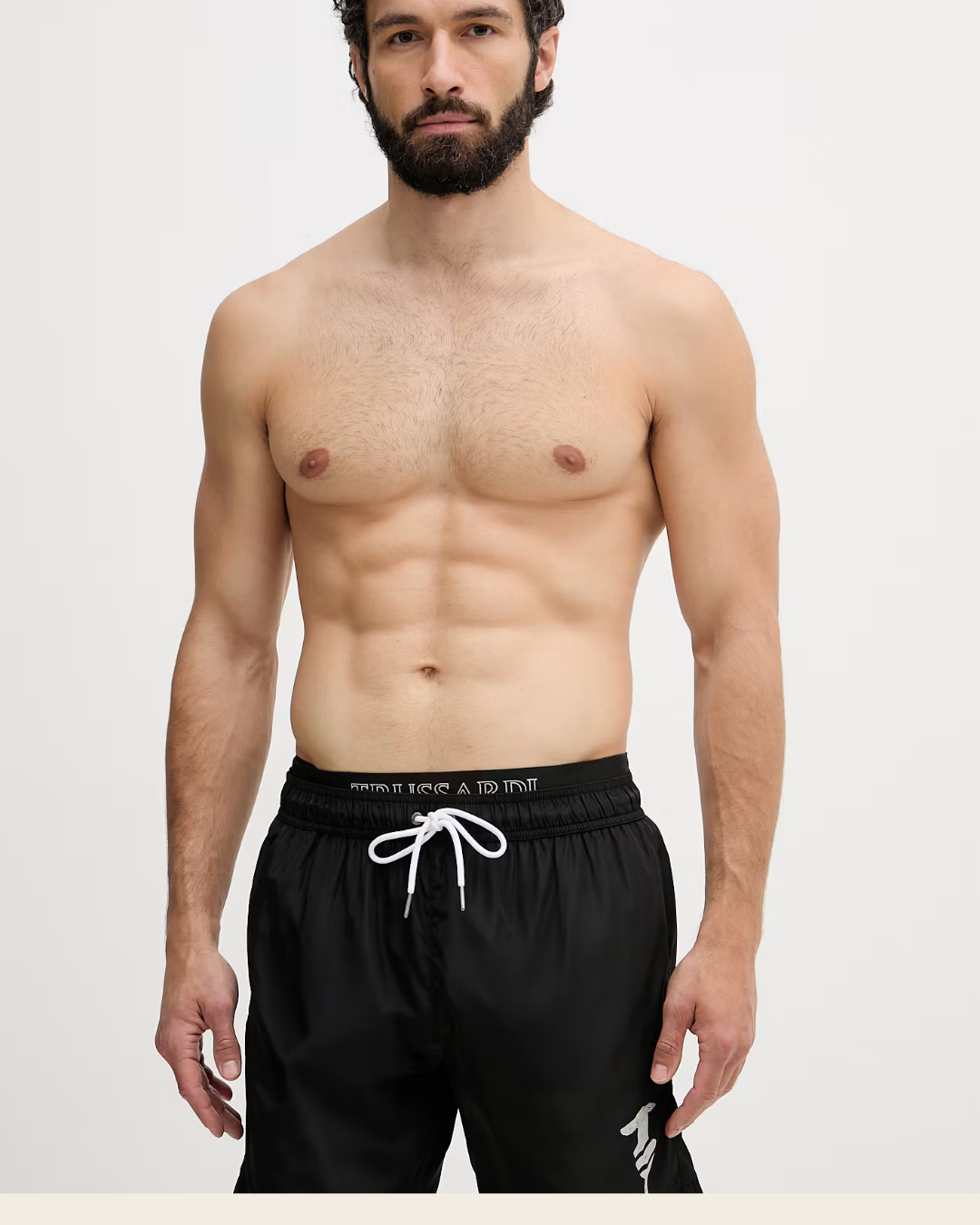Trussardi pantaloncini da bagno da uomo|Colore:Nero