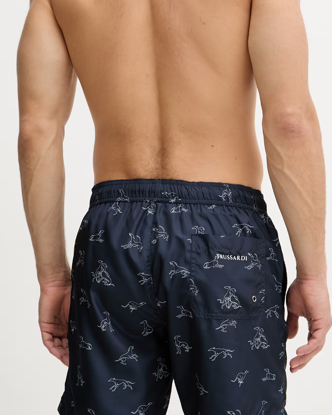 Trussardi pantaloncini da bagno da uomo|Colore:Navy