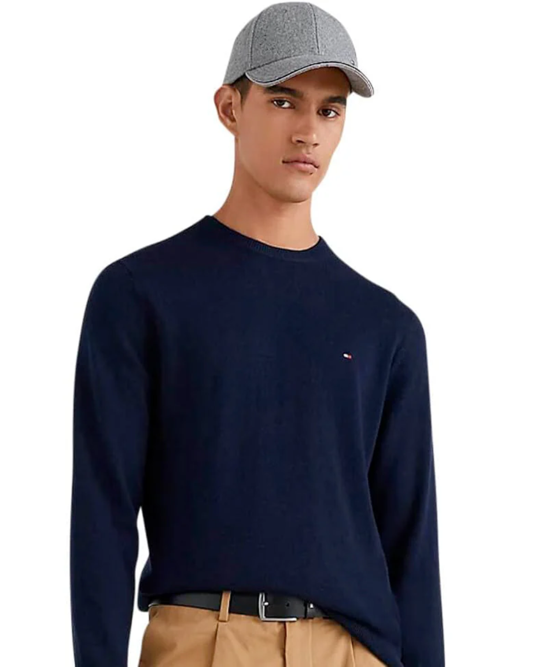 MAGLIONE GIROCOLLO Cotton Cashmere Tommy Hilfiger|Colore:Blu