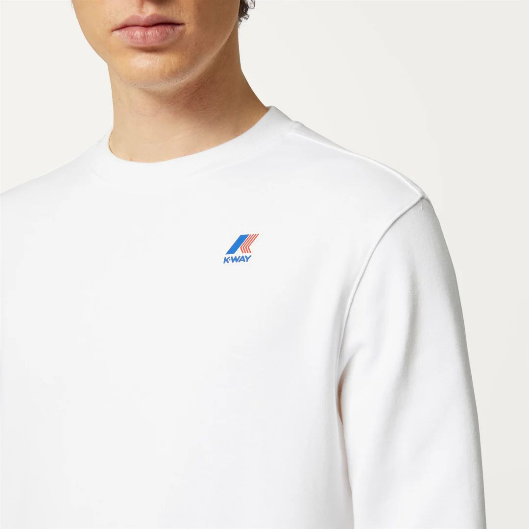 FELPA GIROCOLO - LE VRAI AUGUSTE |Colore:Bianco