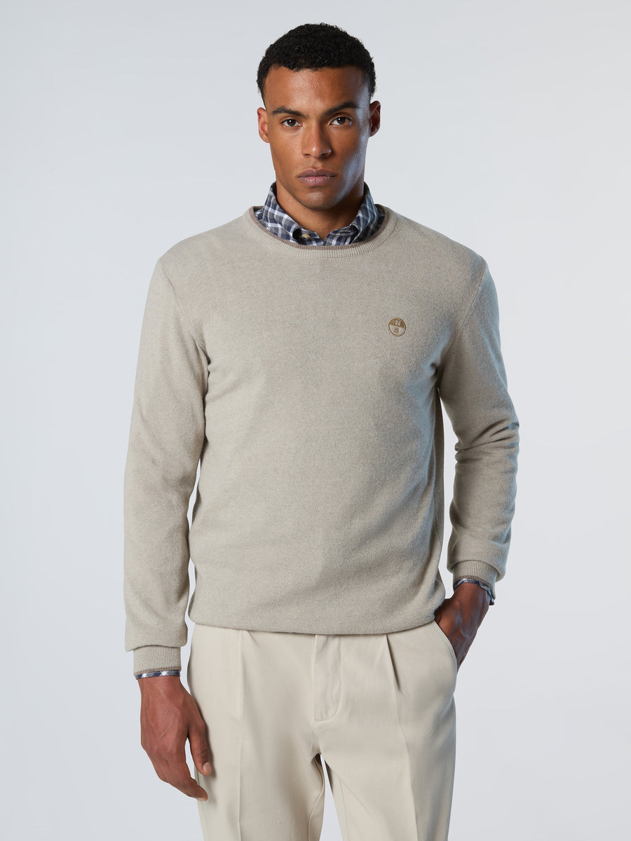 MAGLIONE GIROCOLLO NORTH SAILS |Colore:Beige