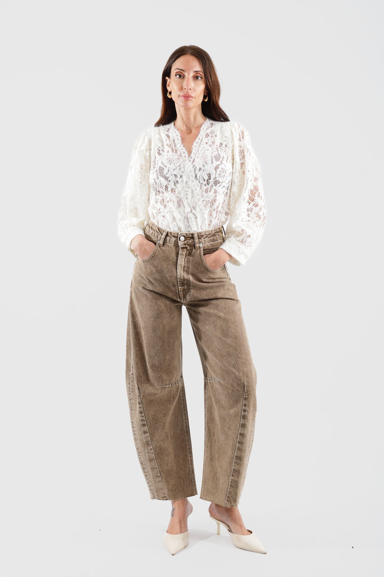 JEANS BALLON - BARBARA|Colore:Tabacco