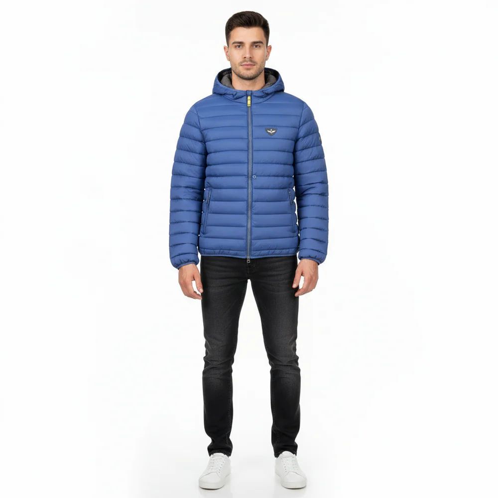 Giubbotto Uomo Blu con Cappuccio- Armata di mare |Colore:Blu