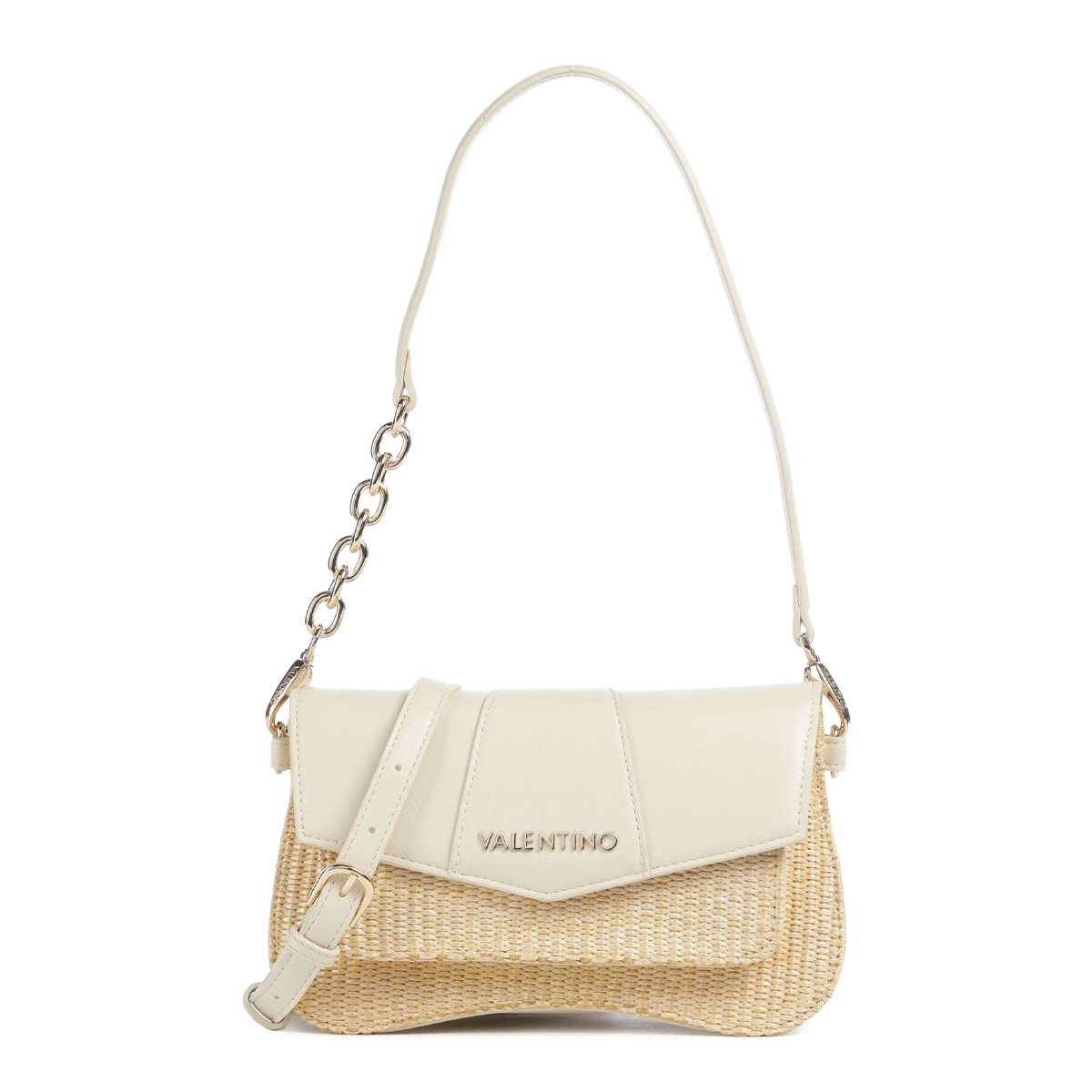 BORSA A TRACOLLA VALENTINO |Colore:Vaniglia/naturale