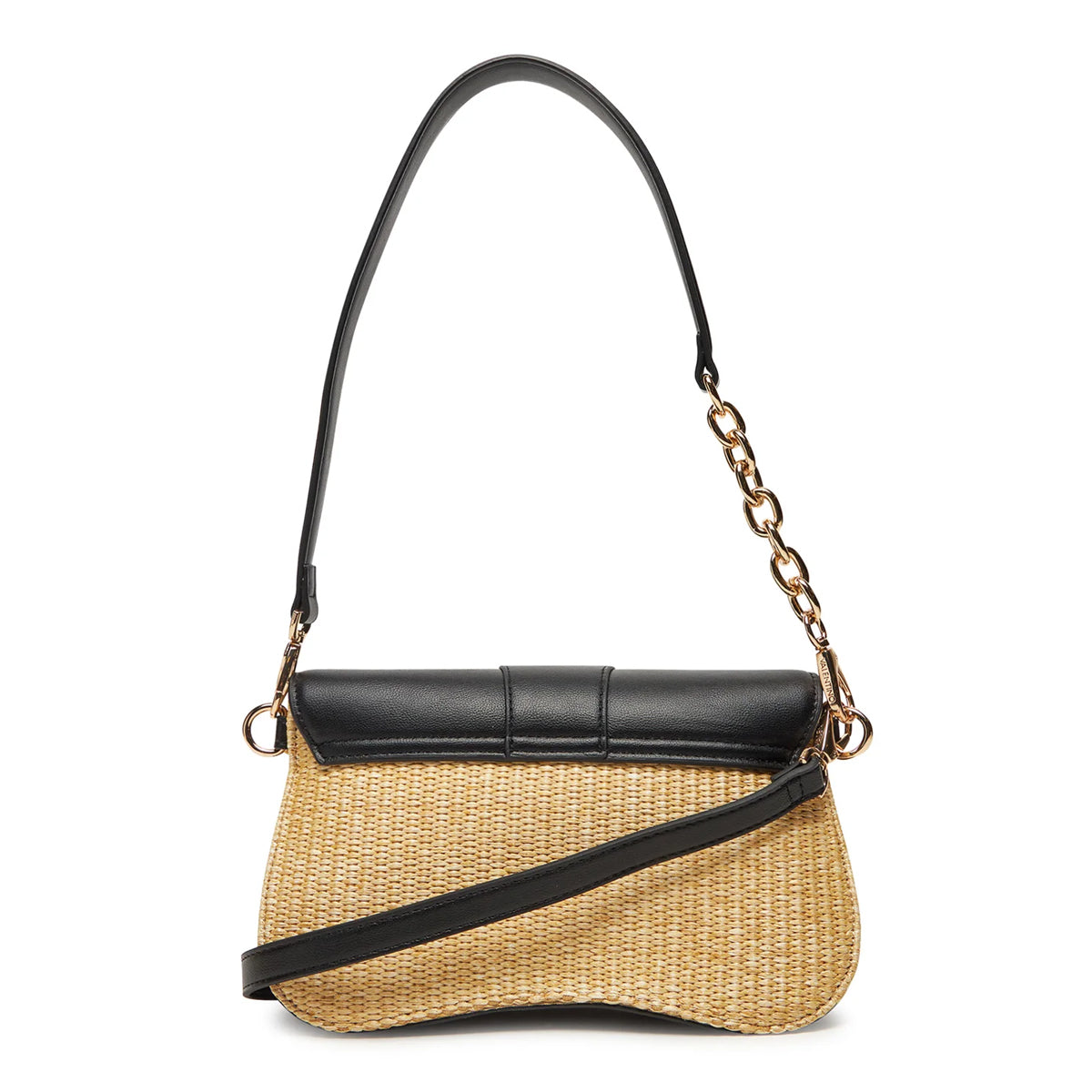 BORSA A TRACOLLA VALENTINO |Colore:Nero-naturale