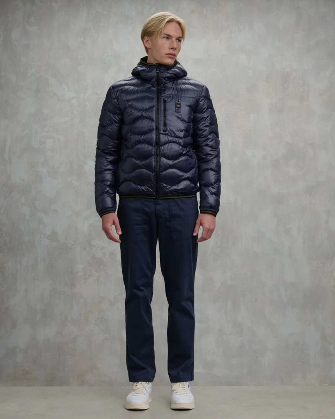 PIUMINO AD ONDE WAVE|Colore:Blu