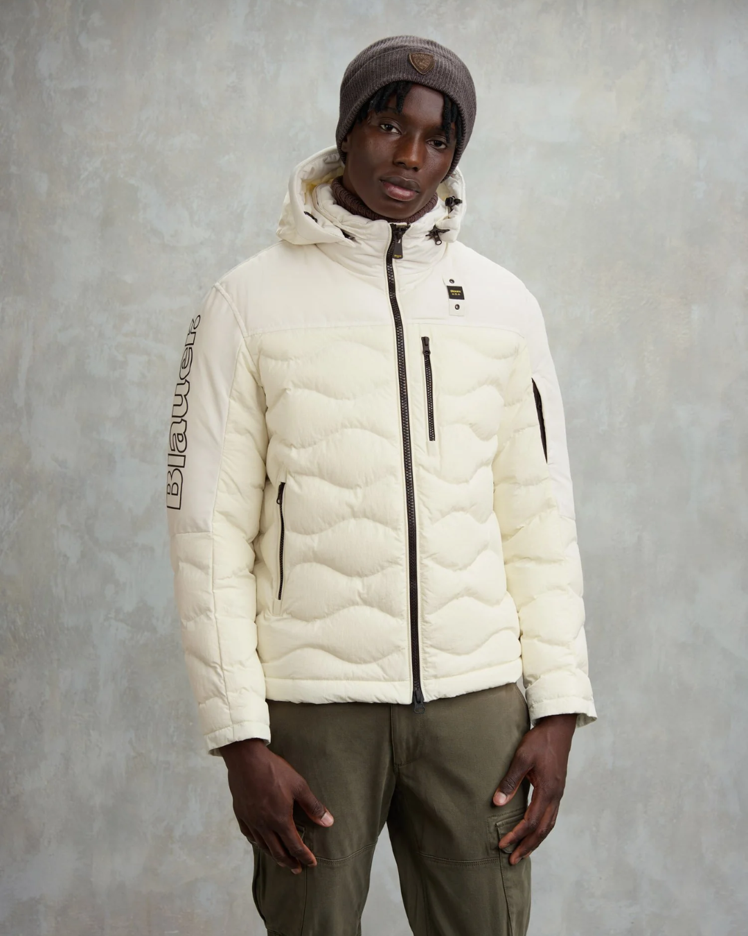 GIUBBETTO EFFETTO STROPICCIATO FERWOOD|Colore:Panna