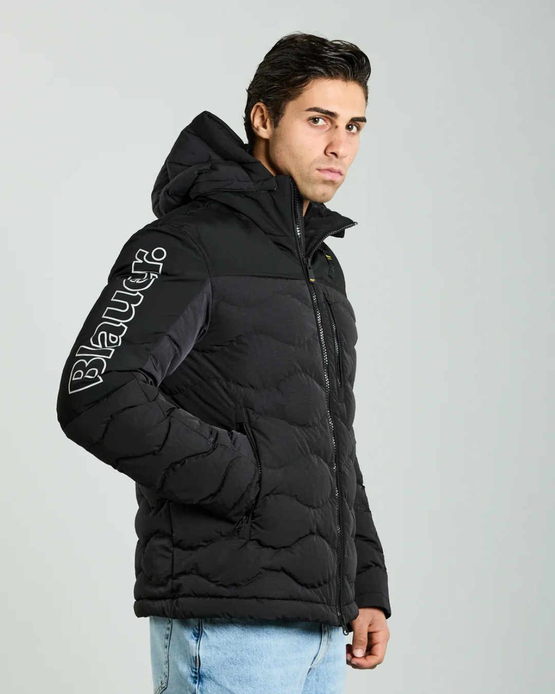 GIUBBETTO EFFETTO STROPICCIATO FERWOOD|Colore:Nero