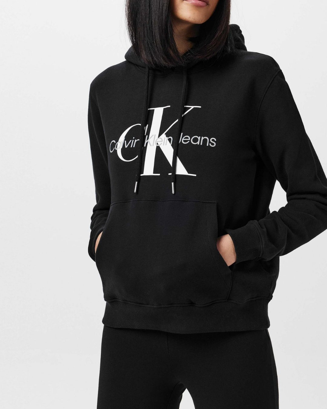 Felpa con cappuccio Monogram uomo - calvin klein |Colore:Nera