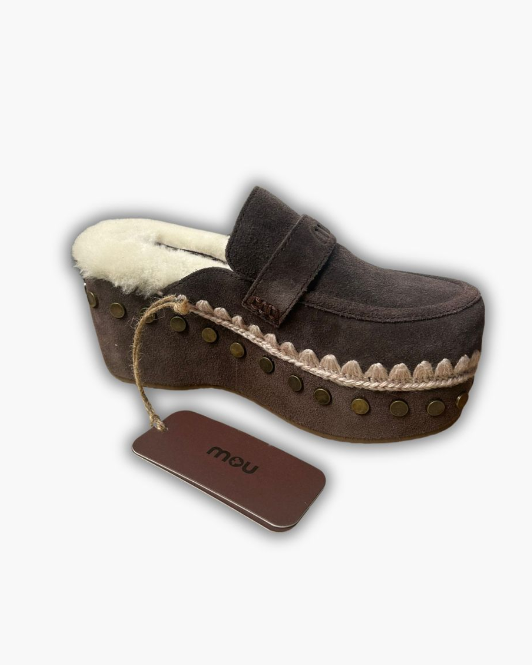 UPPER COWSUDE SOLE RUBBER MOU DONNA |Colore:Mocha