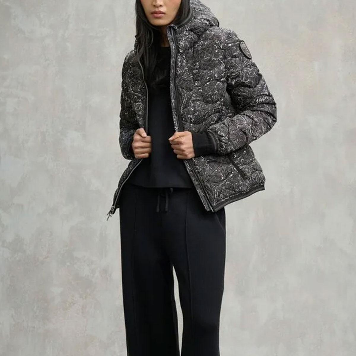 PIUMINO AD ONDE CAMELIA|Colore:Nero  print