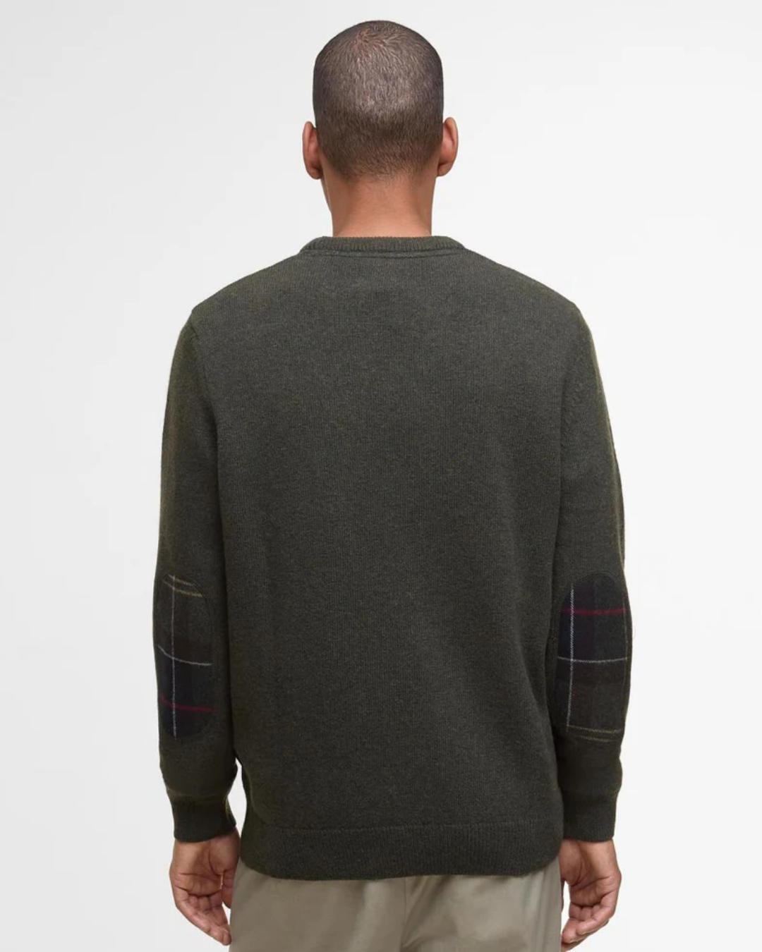 Maglione girocollo in pura lana Holden|Colore:Olive marl