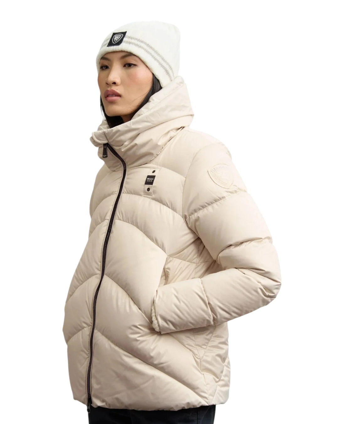 Blauer Maryland piumino nero collo ampio|Colore:Beige