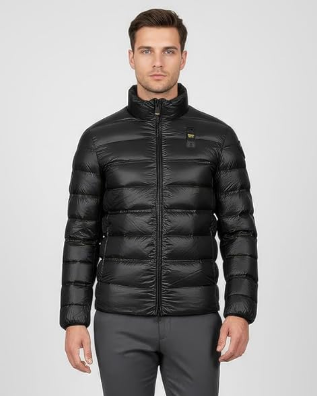 PIUMINO CON COLLO ALLA COREANA BELMONT|Colore:Nero