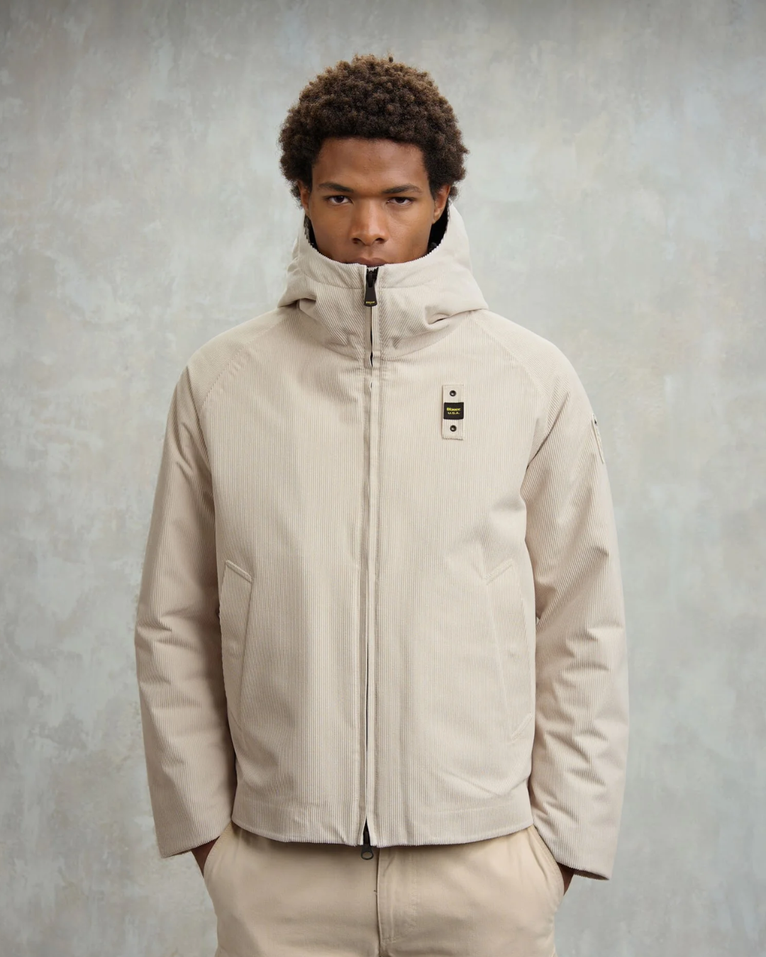 GIUBBETTO IN VELLUTO HATCH|Colore:Beige