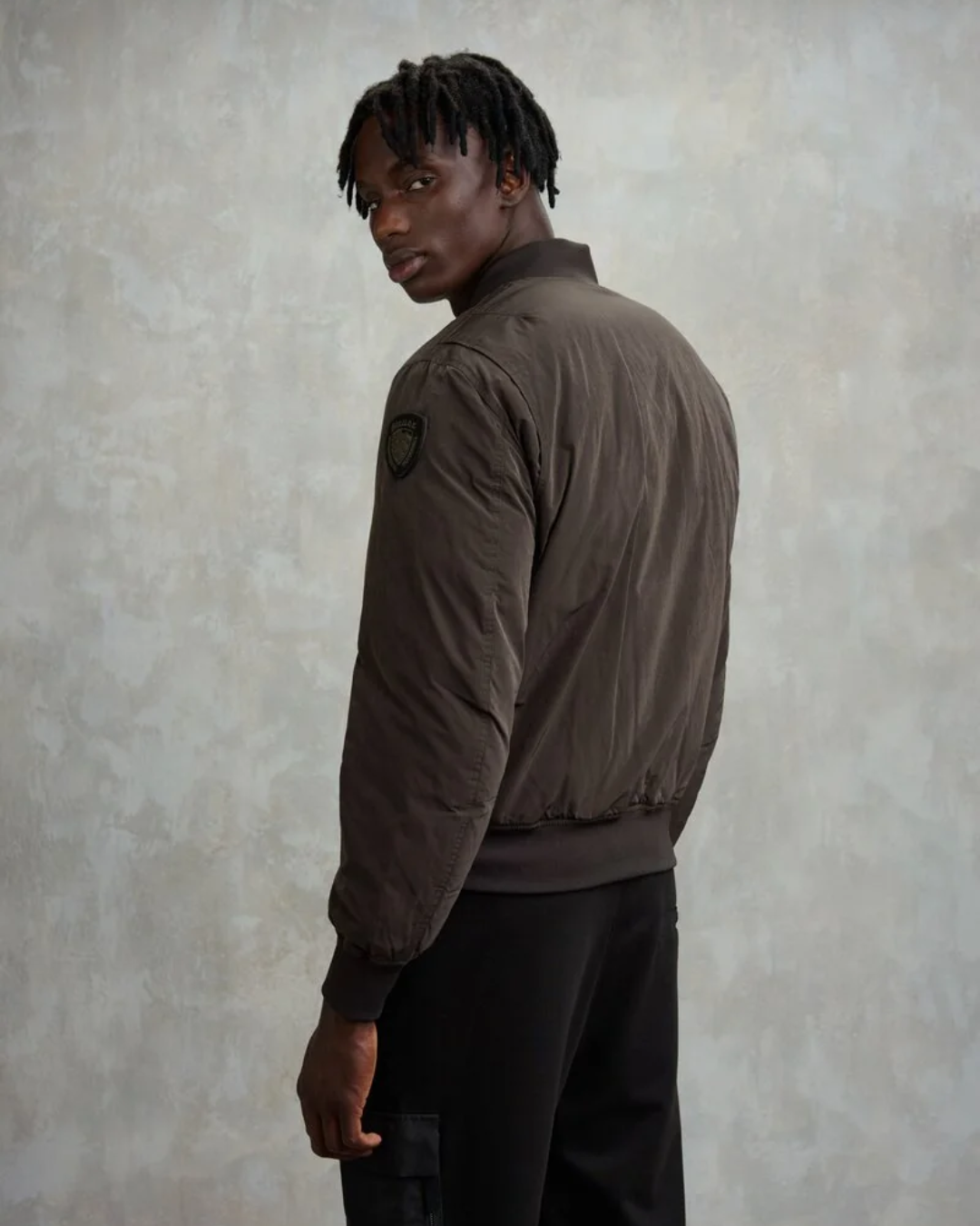 BOMBER MICROFIBRA ARGUS|Colore:Nero