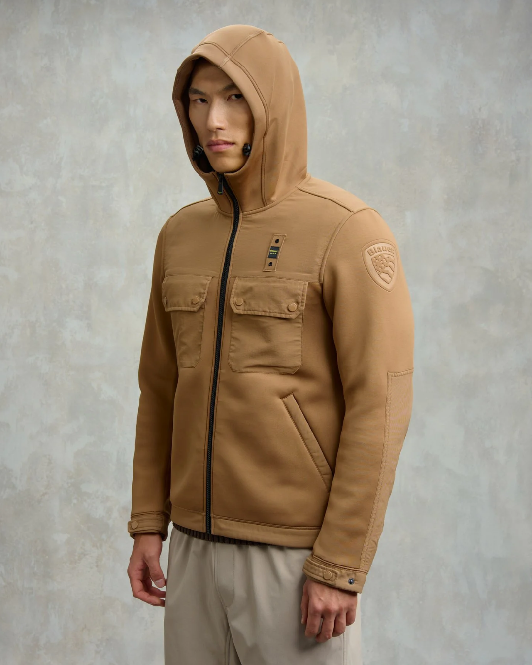 FELPA SCUBA MULTITSCHE RODMAN|Colore:Tabacco