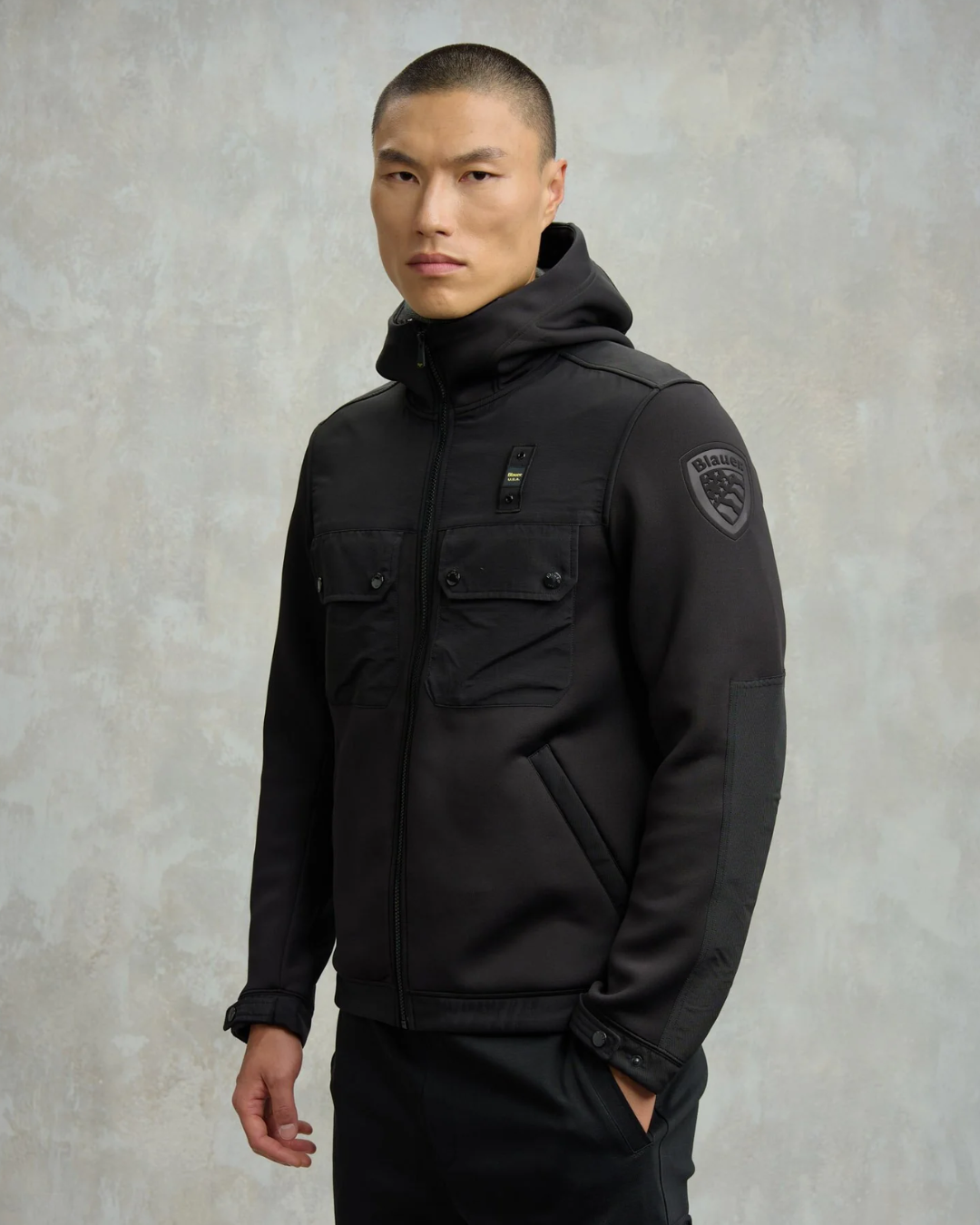 FELPA SCUBA MULTITSCHE RODMAN|Colore:Nero