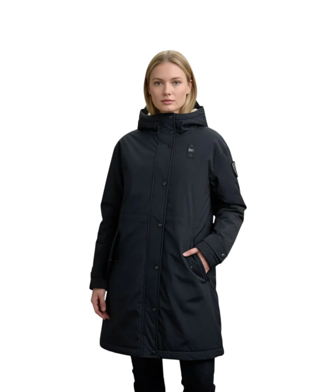 PARKA CON INTERNO IN PELLICCIA PAYNE|Colore:Blu navy