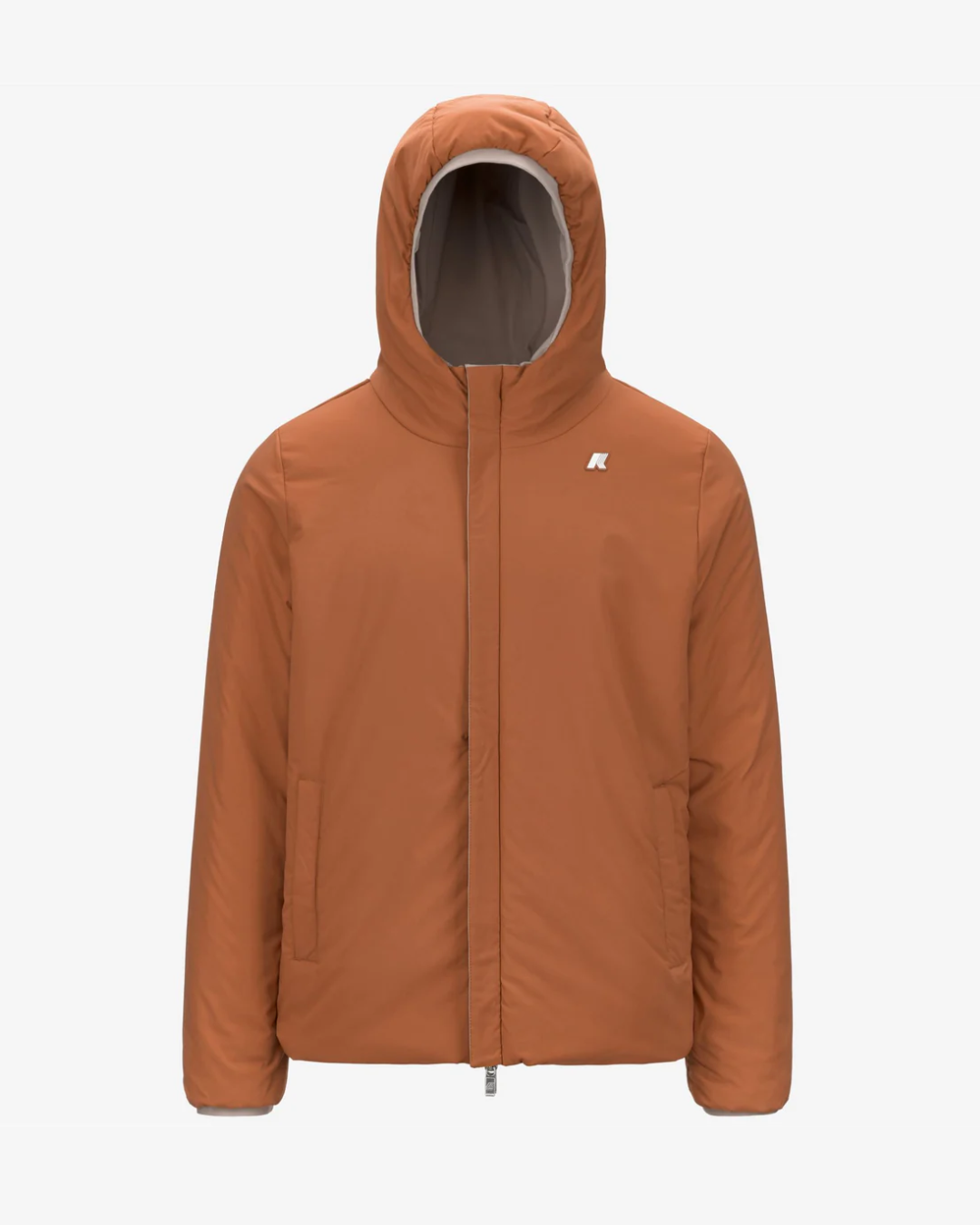 GIUBBOTTO REVERSIBILE|Colore:Beige cashmere-orange adobe