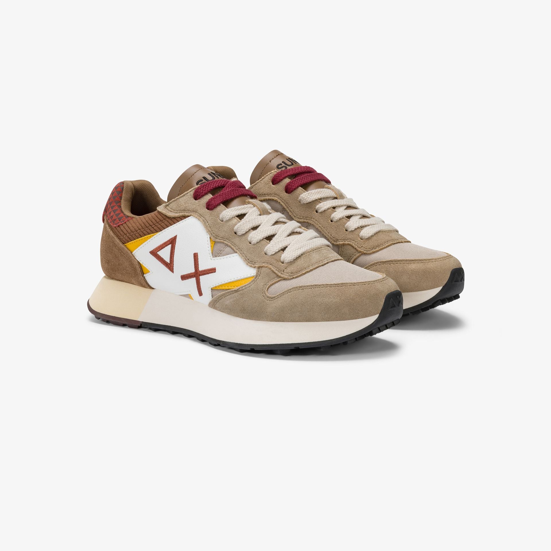 Sneaker Jaki Winter in nylon e suede|Colore:Beige scuro