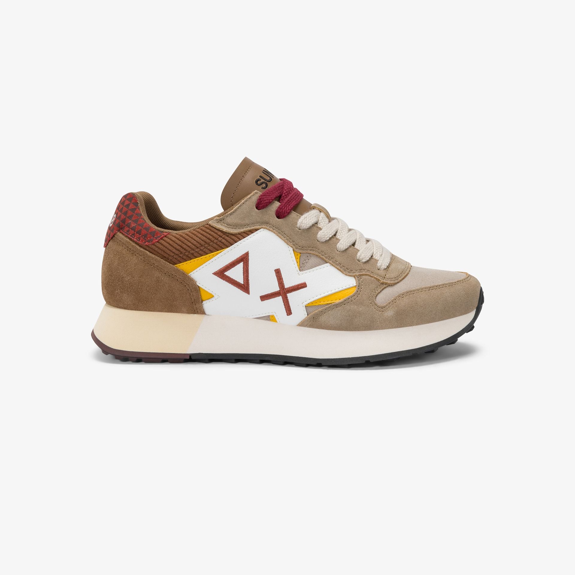 Sneaker Jaki Winter in nylon e suede|Colore:Beige scuro