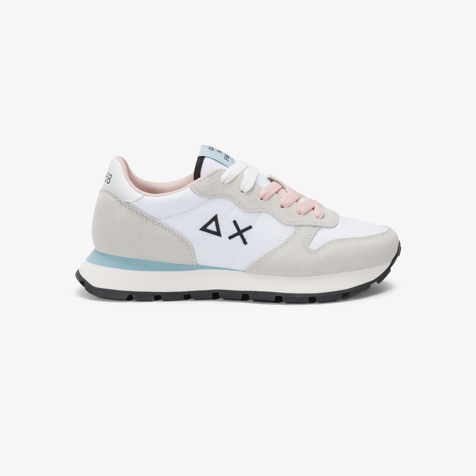 Sneaker Ally Solid in nylon e suede|Colore:Bianco