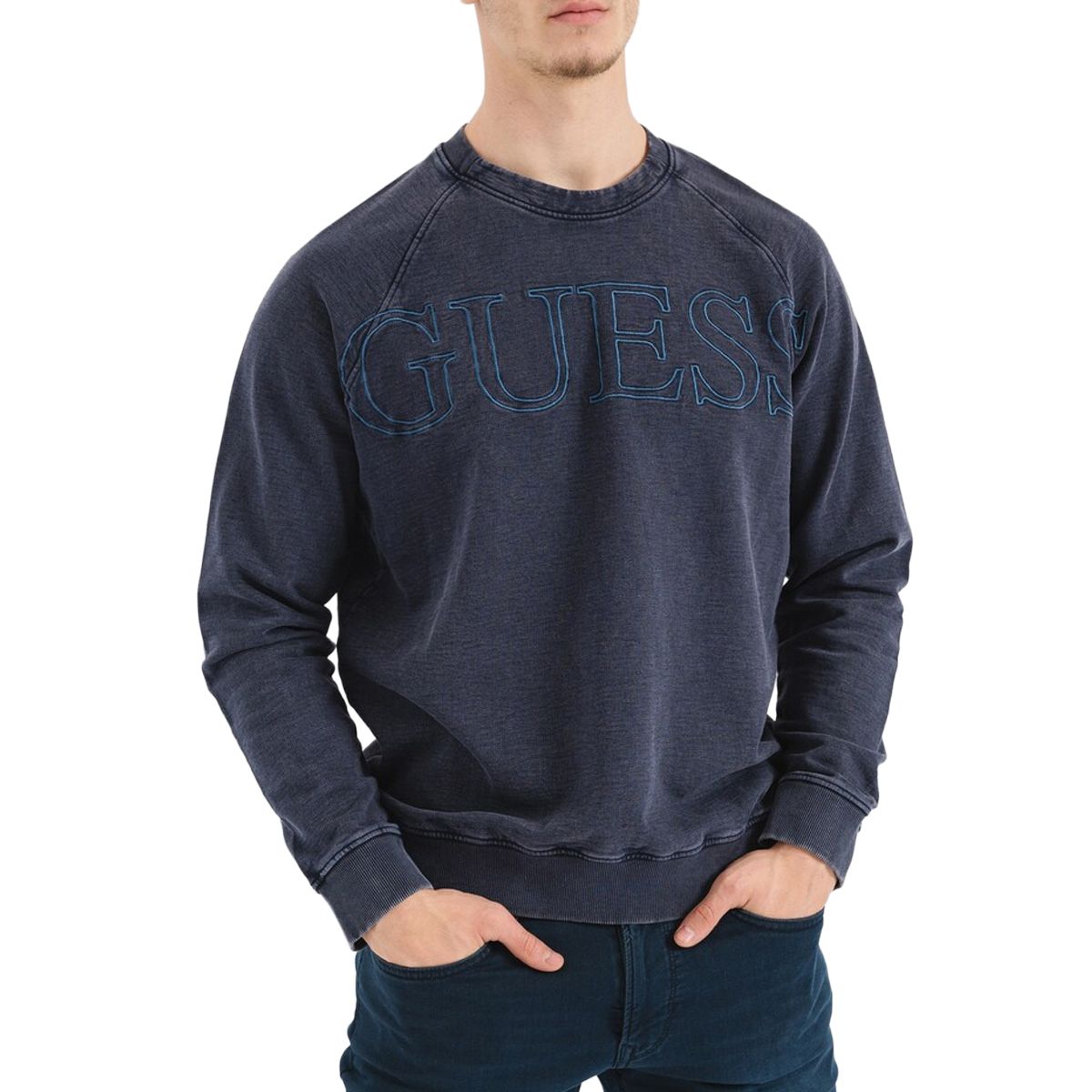 FELPA  GIROCOLLO |Colore:Blu