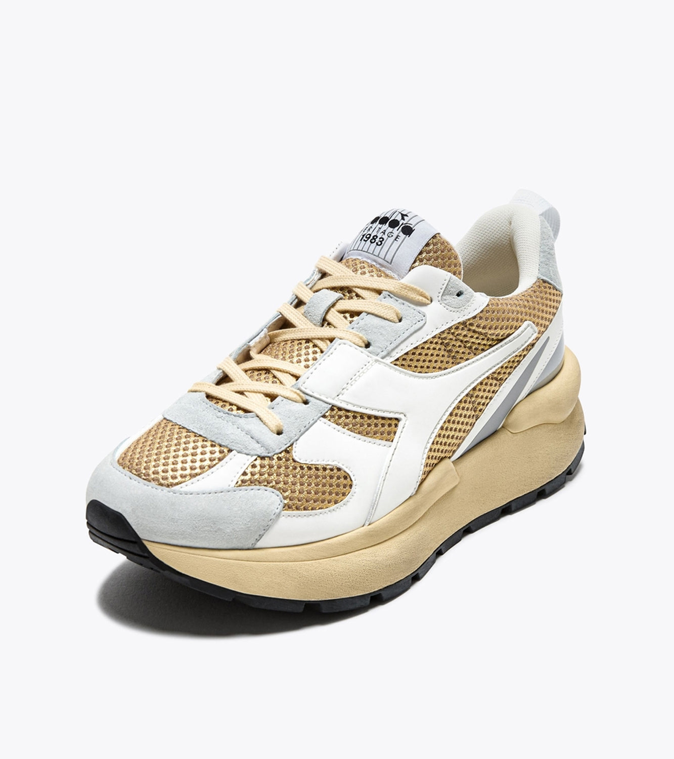 SNEAKERS DIADORA HERITAGE|Colore:Bianco/oro