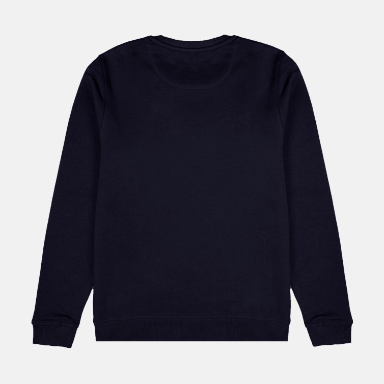 FELPA GIROCOLLO - BRUSHED BACK CREW|Colore:Blu