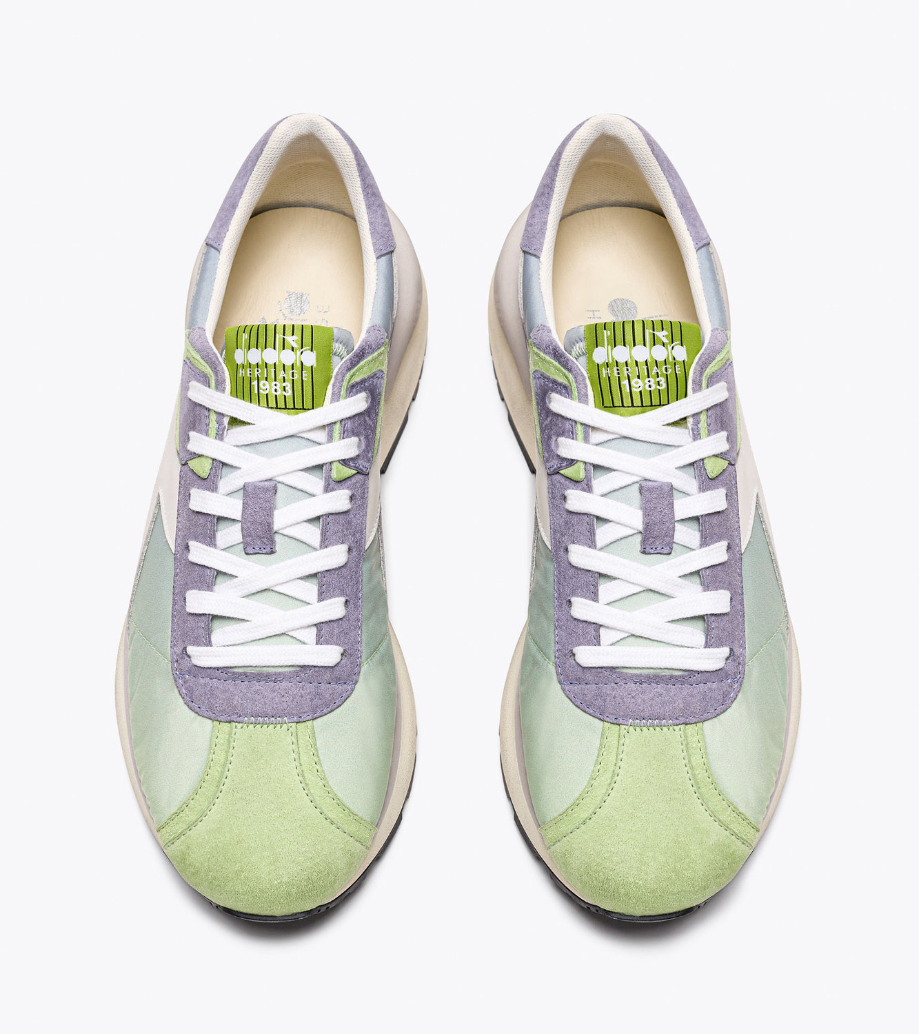 SNEAKERS DIADORA HERITAGE|Colore:Verde/viola
