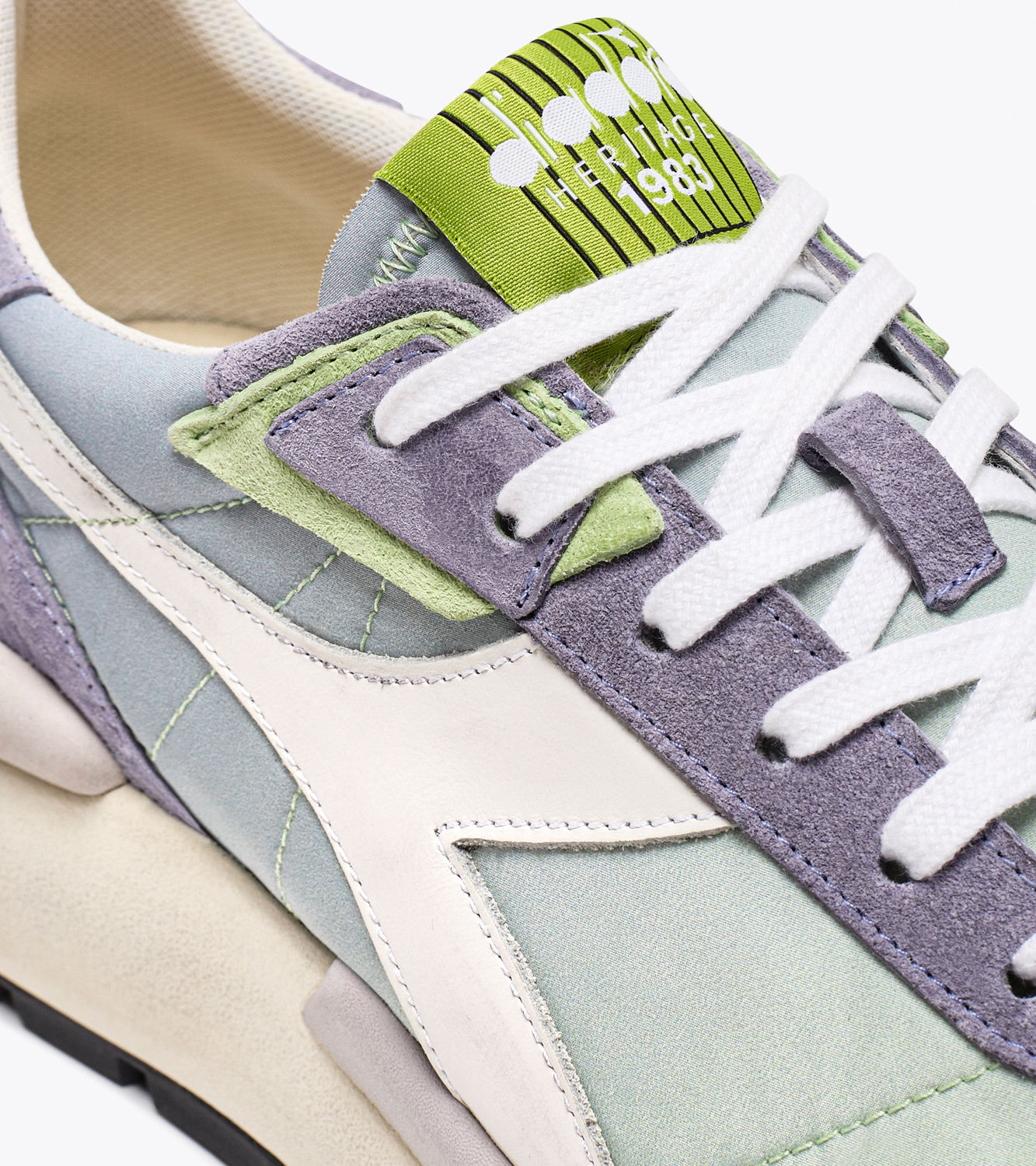 SNEAKERS DIADORA HERITAGE|Colore:Verde/viola