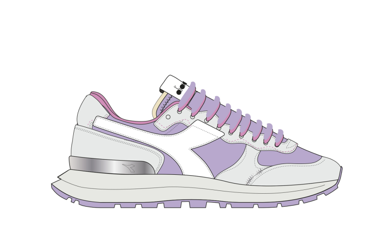 SNEAKERS Diadora tr1|Colore:Bianco/viola