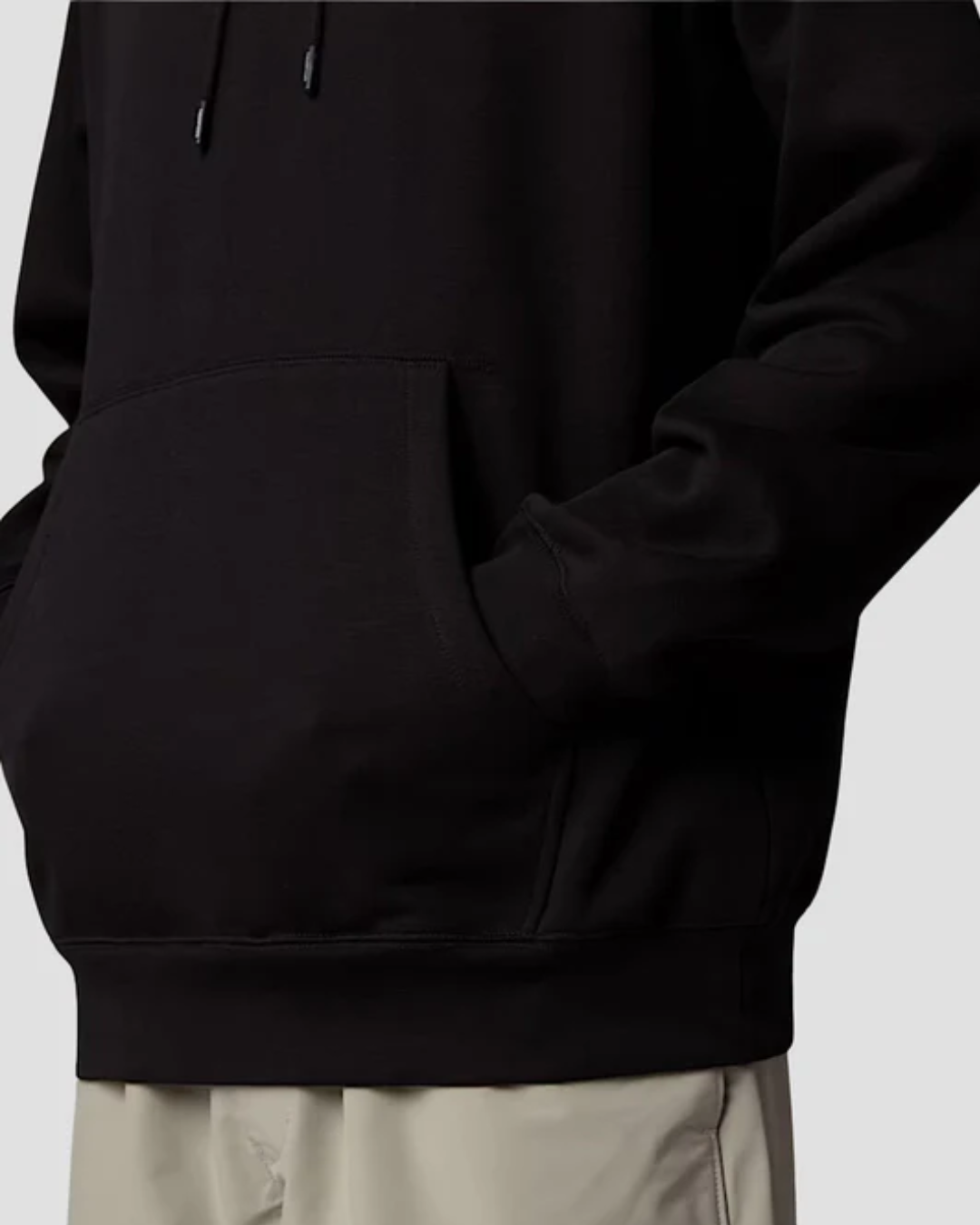 FELPA CON CAPPUCCIO -  ESSENTIAL RELAXED |Colore:Nero