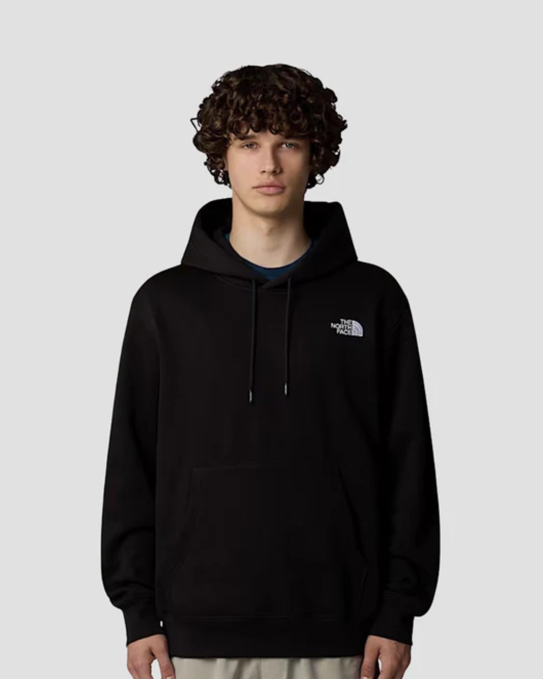 FELPA CON CAPPUCCIO -  ESSENTIAL RELAXED |Colore:Nero