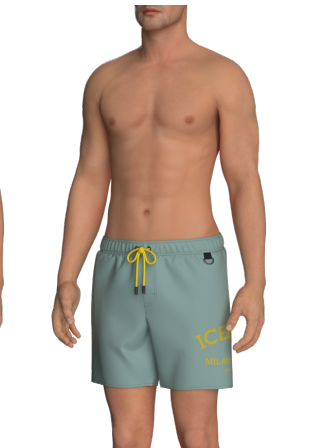 bermuda costume icebarg|Colore:Mint